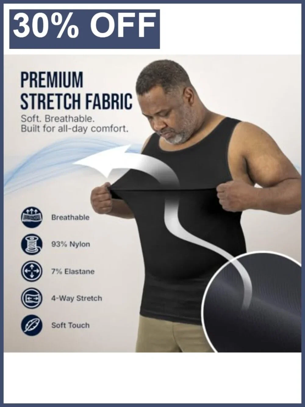 Men's Gynecomastia Compression Tank Top Slimming Body Shaper